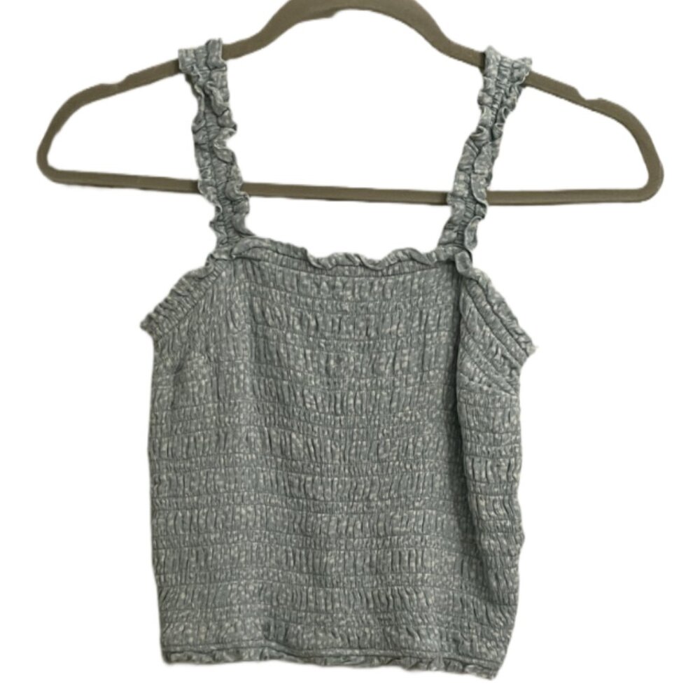 Abercrombie & Fitch Seersucker Crop Tank